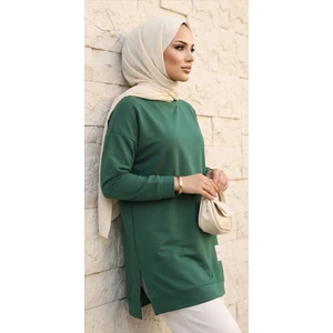 Yazlık Kadın Tesettür Bisiklet Yaka Terletmeyen Penye Kumaş Tunik