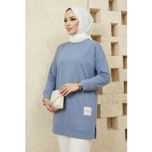 Yazlık Kadın Tesettür Bisiklet Yaka Terletmeyen Penye Kumaş Tunik