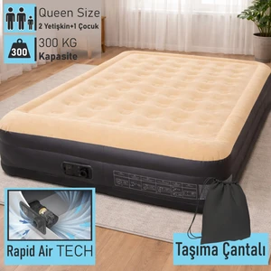 24042 Şişme Yatak Kendinden Elektrikli Pompalı 203x157x47 Cm