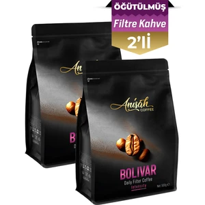 Anisah Coffee Bolivar Daily Filter Filtre Kahve Öğütüm|2x500g|Orta Kavrum