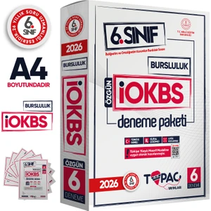 Topaç Yayınları 2026 6.sınıf Maarif Modeli İOKBS-Bursluluk 6lı Deneme Sınav Paketi Yeni Sistem Dijital Çözümlü