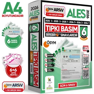 İnformal Yayınları 2026 ALES ÖSYM Tıpkı Basım Çıkmış Soru 6lı Deneme Paketi Video ve Dijital Çözümlü Türkiye Geneli