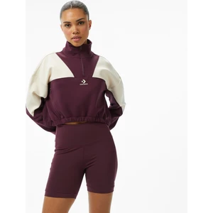 Crop Kadın Bordo Sweatshirt