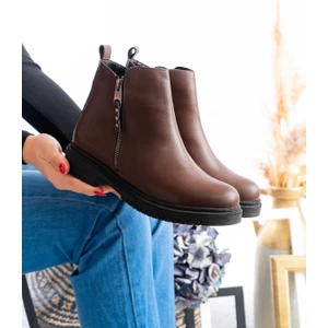 Günlük Kadın Bot Çift Fermuarlı Kadın Bot & Bootie