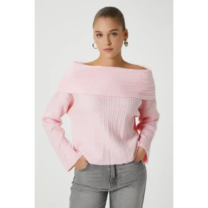 Kadın Perla Grade Pembe Yumuşak Triko Kazak