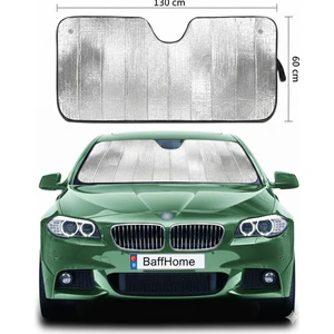 Araba Ön Cam Güneşliği Balonlu Metalize Parlak Alüminyum Katlanabilir Oto Güneşlik Araç Güneşlik