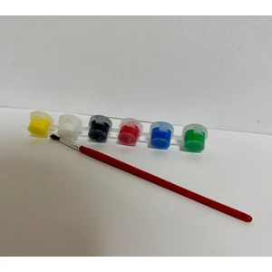Akrilik Boya  6 Lı 3 ml Fırça Hediyeli
