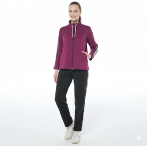 Asn Concept Kadın Şeritli Mor Eşofman Takımı