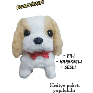 Papyonlu  Pilli Oyuncak Köpek