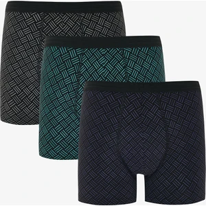 Details Çok Renkli 3'lü Boxer