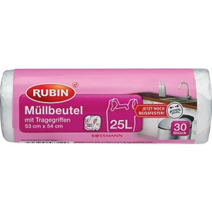 Çöp Torbası 25 lt 53 x 54 cm 30'lu Kulplu