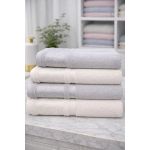 Dory Best Set (Hamam Takımı) Krem-Gri