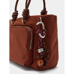 Charm'lı Teknik Kumaş Tote Çanta