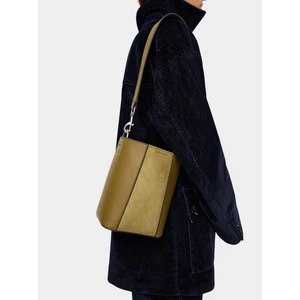 Kontrast Dokulu Bucket Çanta