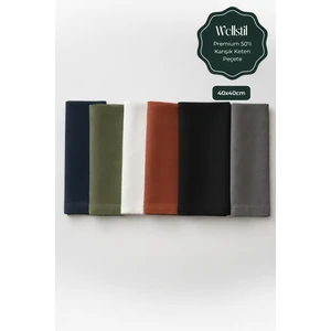 Premium | 50'li Karışık Keten Peçete 40 x 40 cm