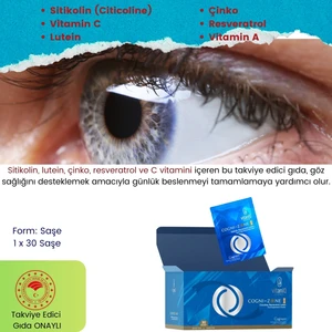 Vitaniq Cognizone-L 30 Saşe – L-Karnitin, Koenzim Q10 ve B Vitamini İçeren Takviye Edici Gıda