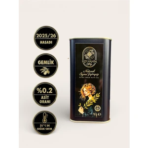 Elif Hanım Çiftliği %0,2 asit - 1 Litre Naturel  Sızma Zeytinyağı