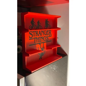 Stranger Things Temalı Dekoratif Stand - 3D Figür Biblo Standı
