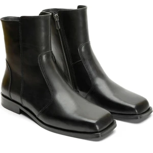 Hawk Vegan Deri Küt Burun Bayan Bot