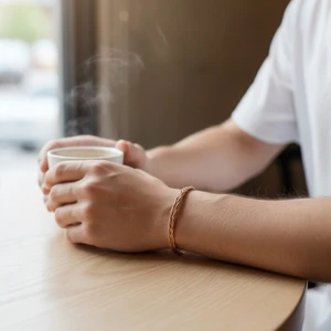 Sevil Gülgün Fine Crafts Sevil Gülgün Atelier  El Yapımı Örme Saf Bakır Erkek Bileklik