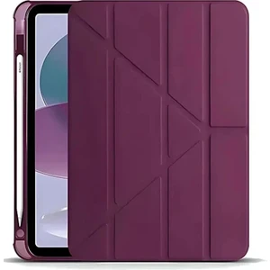 M.TK Moveteck Samsung Galaxy Tab A9 Plus 11 Inç Kılıf Kalem Bölmeli Katlanabilir Standlı Katlanabilir Yumuşak Silikon Kapak SM-X210