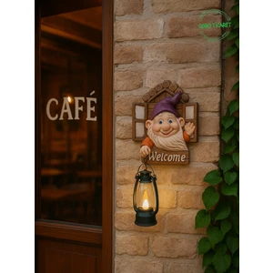 Fenerli Welcome Cücesi Dekoratif Kapı ve Duvar Süsü Farklı Renklerde