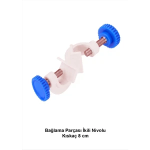 Bağlama Parçası İkili Nivolu Kıskaç 8 cm