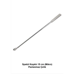 Spatül Kaşıklı 15 cm (Mikro) Paslanmaz Çelik