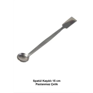 Spatül Kaşıklı 15 cm Paslanmaz Çelik