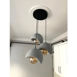 Dream Mode Beton Görünümlü Modern Şık Iskandinav Tarz 3 Başlıklı Avize (25CM) (Rustik Ampul Hediyeli) Nestvibe