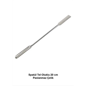Spatül Tel Oluklu 20 cm Paslanmaz Çelik