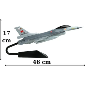 No Name 1:48 Ölçekli F 16 Maket Model Uçak Gerçekçi Detaylarla Koleksiyoncular İçin