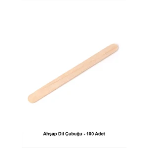 Ahşap Dil Çubuğu - 100 Adet