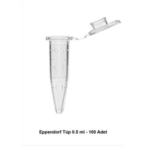 Eppendorf Tüp 0.5 ml - 100 Adet