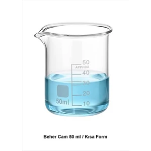 Beher Cam 50 ml / Kısa Form