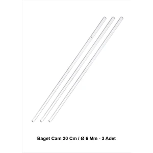 Baget Cam 20 cm / Ø 6 mm - 3 Adet