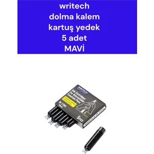 Dolma Kalem  Kartuş Yedek  5 Adet  Mavi
