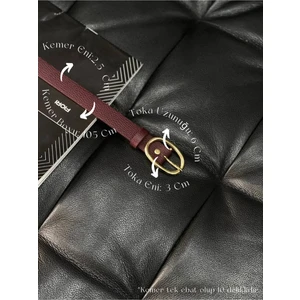 Oval Tokalı Kadın Kemer