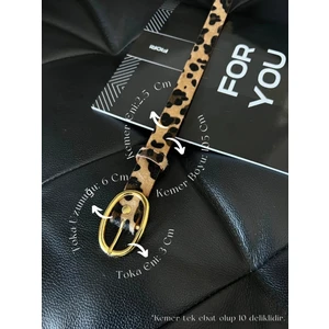 Oval Tokalı Kadın Kemer