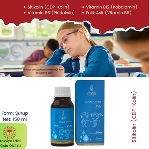 Vitaniq Cognizone Kids Sitikolin 150 ml – Çocuklar Için Dikkat Ve Odaklanma Takviyesi