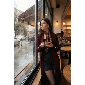 % 100 Akrilik Triko Örme Uzun Hırka Bayan Hırka 4615212