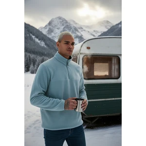 Regular Fit Anti-Pilling Tüylenme Yapmayan Dik Yaka Kalın Kışlık Şardonlu Polar Erkek POLAR 5896700