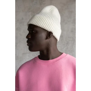 Erkek Basic Bisiklet Yaka Oversize Sweatshirt Pembe