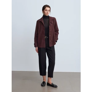 60778 Süet Ceket-Bordo
