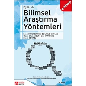 Pegem Akademi Yayıncılık Eğitimde Bilimsel Araştırma Yöntemleri (e-kitap)