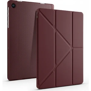 Samsung Galaxy Tab A9 Plus 2023 Yatay ve Dikey Standlı Antişok Köşe Korumalı Kalemlikli Origami Slikon Kılıf