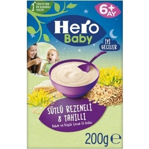 Hero Baby Sütlü 8 Tahıllı Rezeneli 200 gr