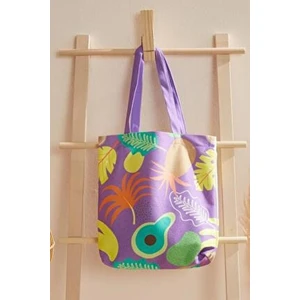 Ays Home Ananas Bez Plaj Çantası Yıkamalı Günlük Kullanım İçin Şık ve Renkli Tasarım