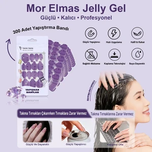 Takma Takma 300 Adet Çift Taraflı Tak Çıkar Yapıştırma Bantı