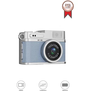 Dijital Fotoğraf Makineleri Video Kamera Mini Anahtarlık 1080P CMR35 Mavi